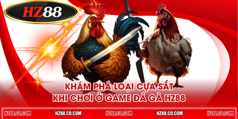 Khám phá loại cựa sắt khi chơi ở game đá gà HZ88